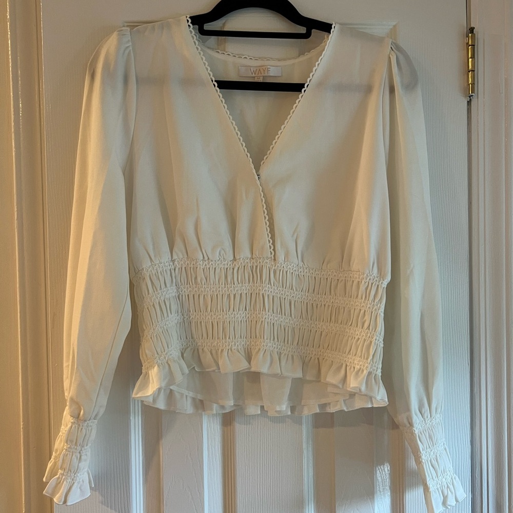Wayf Delaney Top - White - Size Medium